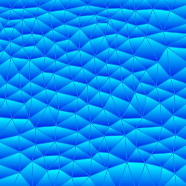 soyut vektör boyalı cam üçgen mozaik arkaplan - mavi