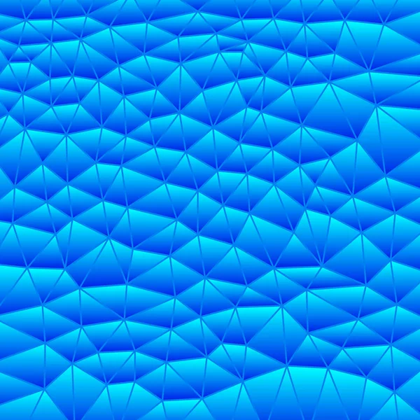 Astratto Vettore Vetrate Triangolo Mosaico Sfondo Blu — Vettoriale Stock
