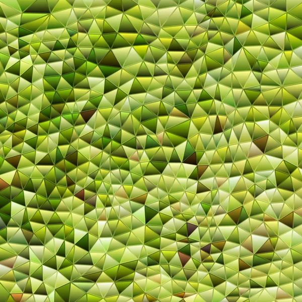 Abstrakte Vektor Buntglasdreieck Mosaik Hintergrund Grüne Und Gelbe Dreiecke — Stockvektor