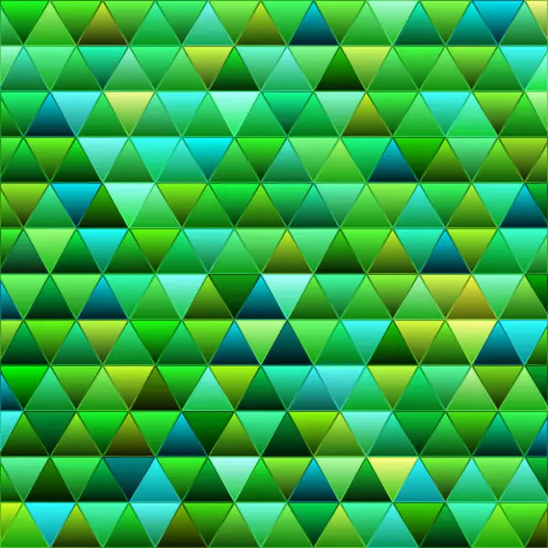 Abstrait Vecteur Vitrail Triangle Mosaïque Fond Vert Bleu — Image vectorielle