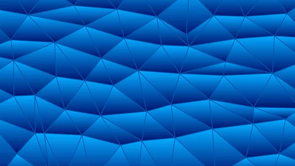 Abstrato Vetor Manchado Vidro Triângulo Mosaico Fundo Azul — Vetor de Stock