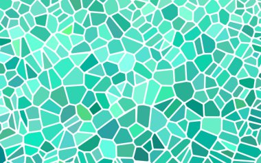 soyut vektör boyalı cam mozaik arkaplan - mavi ve yeşil