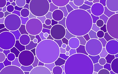 soyut vektör boyalı cam mozaik arkaplan - mor ve mor daireler