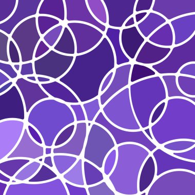 soyut vektör boyalı cam mozaik arkaplan - mor ve mor daireler