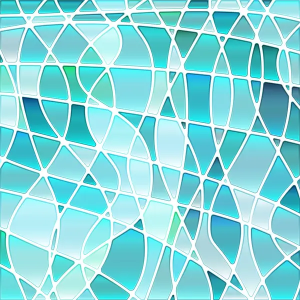 Abstrakte Vektor Glasmosaik Hintergrund Hellblau — Stockvektor