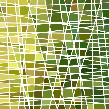 soyut vektör boyalı cam mozaik arkaplan - yeşil ve sarı