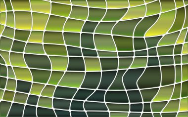 soyut vektör boyalı cam mozaik arkaplan - yeşil ve kahverengi