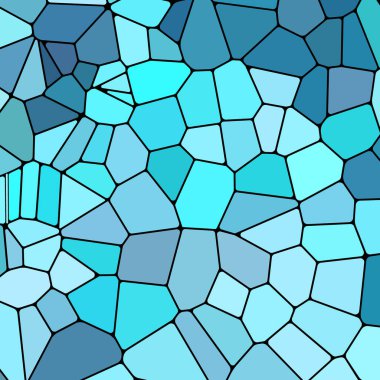 soyut vektör boyalı cam mozaik arkaplan - mavi