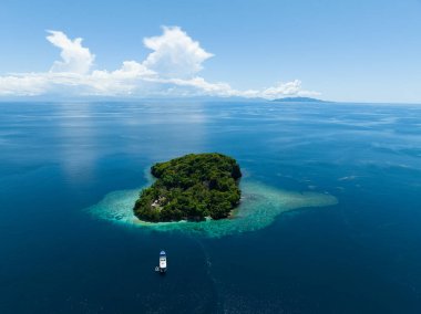 Solomon Adaları 'nda manzaralı bir adayı çevreleyen güzel bir mercan resifi. Bu güzel ülke muhteşem deniz biyolojik çeşitliliğine ve 2. Dünya Savaşı 'na ev sahipliği yapıyor..