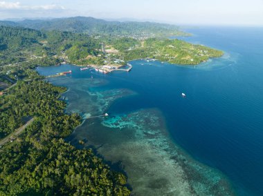 Raja Ampat 'ta Waisai kasabası yemyeşil yağmur ormanlarıyla çevrilidir. Burası Doğu Endonezya 'daki Raja Ampat naipliğinin başkentidir..