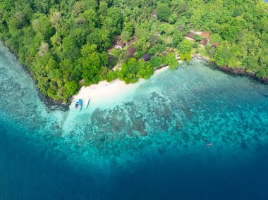 Endonezya 'nın Sulawesi kentinin kuzeyinde yer alan Bangka adası, yağmur ormanları tarafından korunmaktadır. Bu alan Mercan Üçgeni 'nin bir parçası ve şaşırtıcı deniz biyolojik çeşitliliği barındırıyor..