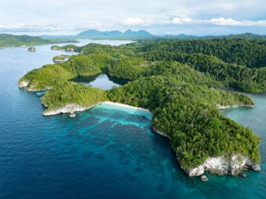 Endonezya 'nın merkezi Sulawesi' deki güzel Togian adası sakin ve berrak sularla yıkanır. Bu uzak bölge inanılmaz bir deniz biyolojik çeşitliliği barındırıyor ve dalgıçlar ve şnorkelciler için popüler bir yer..