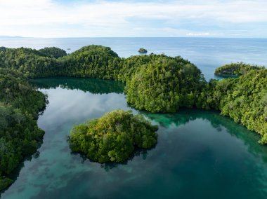 Endonezya 'nın merkezi Sulawesi' deki güzel Togian adası sakin ve berrak sularla yıkanır. Bu uzak bölge inanılmaz bir deniz biyolojik çeşitliliği barındırıyor ve dalgıçlar ve şnorkelciler için popüler bir yer..