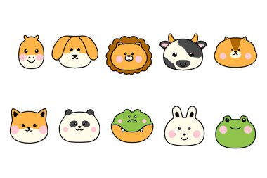 Şirin Kawaii Simge Tanıtım Karakteri Çizgi film Vektör Yüz Tasarımı Japon yemek arkaplanı tatlı emoji emojisi grafiği,