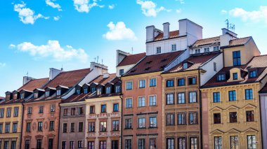 Eski Varşova kasabası Polonya