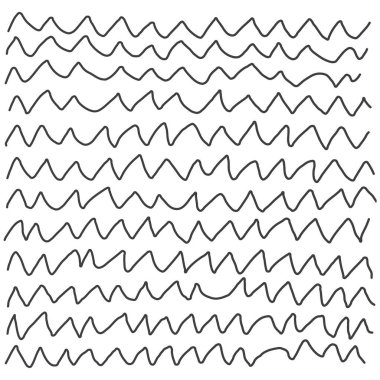 Beyaz arkaplana karalama tarzında soyut el çizgileri çizdi. Tek renkli çizgili arkaplan.