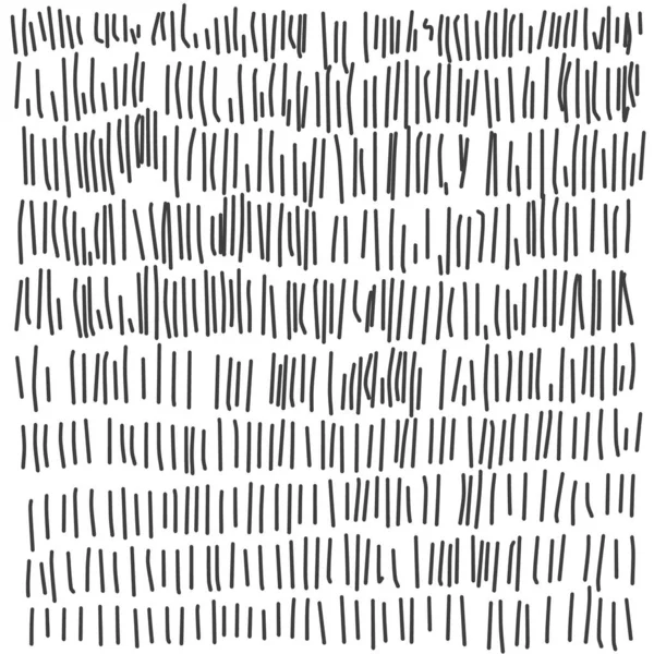 Dikey Siyah Kısa Çizgiler Çizdi Küçük Fırça Darbeleri Basit Siyah — Stok Vektör