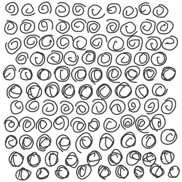 Abstraktní Spirální Čmáranice Ručně Kreslené Kreslené Pozadí Vzory Koncepty Skic — Stockový vektor