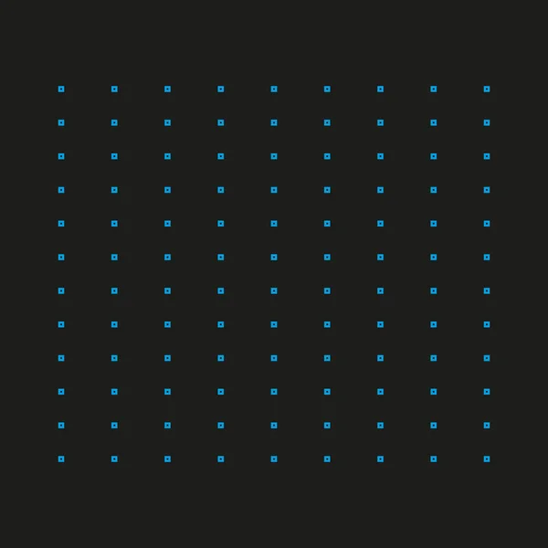 アブストラクトビジネス 科学技術ベクトルの背景 黒を背景に青い四角形 ネオンブルーの要素 ドット技術グリッド — ストックベクタ