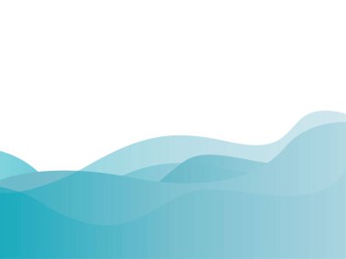 Mavi nehir okyanus suyu dalgası sıvısı. Vektör arkaplanı. Dalgalar soyut illüstrasyon. Dalga mavi arkaplan vektör duvar kağıdı.