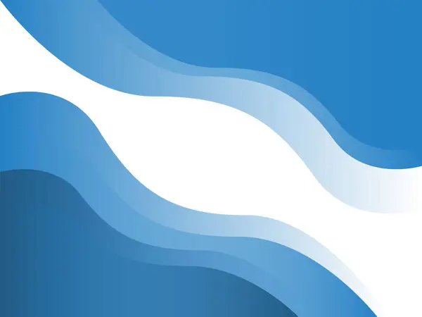 Fluído Onda Água Oceano Rio Azul Fundo Vetorial Ondas Ilustração — Vetor de Stock
