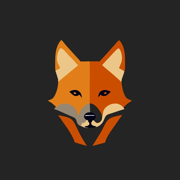 Fox Sticker Head Black/Orange