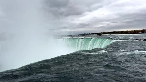 Cascate Del Niagara Veduta Delle Cascate Del Ferro Cavallo Table — Video Stock