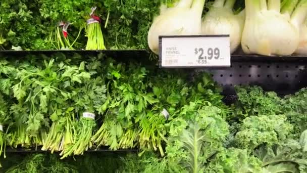 Mississauga 캐나다 슈퍼마켓에서 신선한 쇼핑이요 유기농 — 비디오