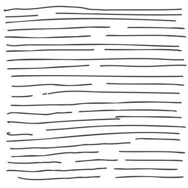 Scrach 'ı çiz. Kalem karalama serbest ve yatay çizgi vuruşları. Siyah çizgi skeci çiz. El yapımı soyut dokular. Serbest çizim çizimi illüstrasyonu.