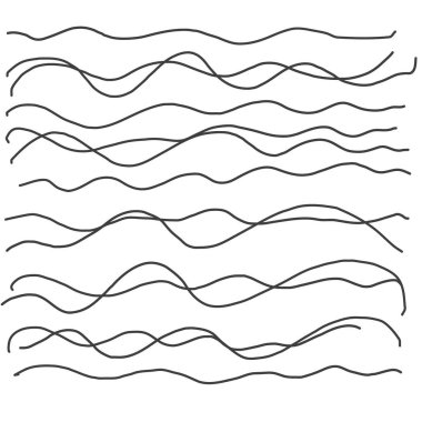 Elle çizilmiş bir çizim. Serbest vektör çizimi. Yazı dokusu vektörü soyut karalamaları, kaos eğrisi vuruşları. Vektör deseni.