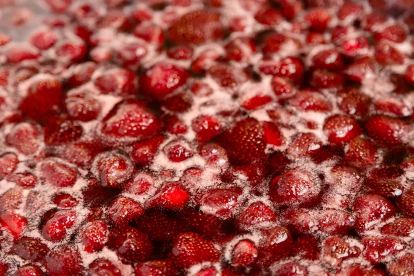 Gemul Căpșuni Fierbe Ușor Detaliat Aproape Vedere Sus Frumos Gem — Fotografie, imagine de stoc