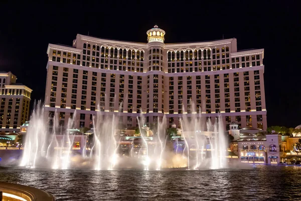 Las Vegas Nevada April 2017 Fountains Bellagio Fountains Bellagio Hotel — Stock Photo, Image