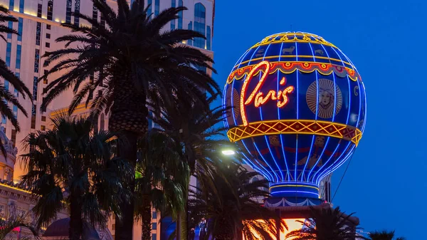 Las Vegas Nevada April 2017 Paris Sign Las Vegas Scenic — Stock Photo, Image