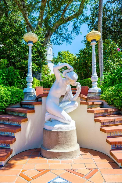 Castillo Hearst California Abril 2017 Antigua Estatua Los Terrenos Del — Foto de Stock