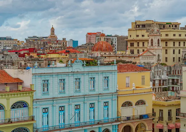 Havana Fra Oven Panoramautsikt Takene Havana City Cuba Nedkjøringsbygninger Det – stockfoto