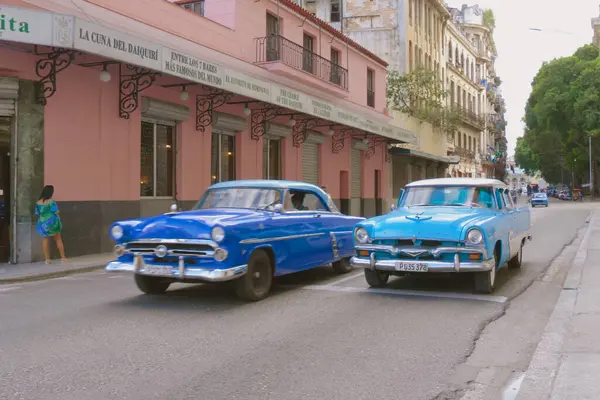 Havana Kuba Jan 2022 Centro Habana Mobil Amerika Klasik Tahun — Stok Foto