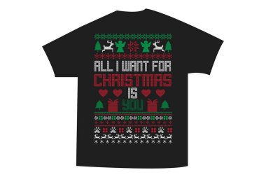 funny Christmas quotes svg t-shirt Design clipart