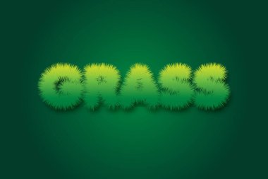 Editable 3D Text Effect clipart