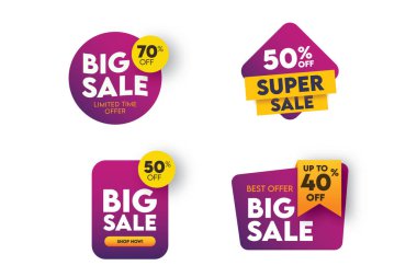 Gradyan satış rozetleri ayarlandı