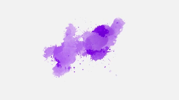 Ink Splatter Compositing Abstract Ink Splatter Transition Ink Brush Stroke — Stock Video