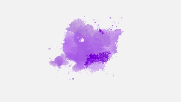 Farbspritzer Compositing Abstrakter Farbspritzer Übergang Tusche Pinselstrich Fluid Art Hintergrund — Stockvideo