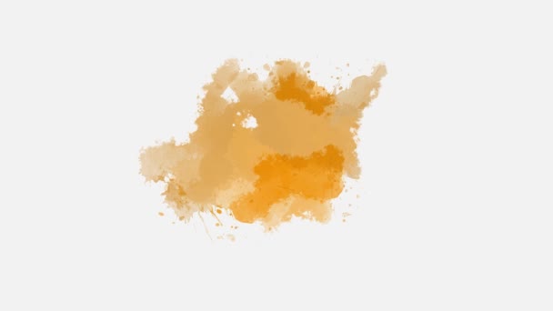 Tinte Übergang Splatter Kompostierung Animation Farbspritzer Compositing Abstrakter Farbspritzer Übergang — Stockvideo
