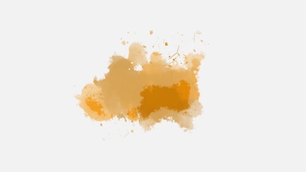 Tinte Übergang Splatter Kompostierung Animation Farbspritzer Compositing Abstrakter Farbspritzer Übergang — Stockvideo