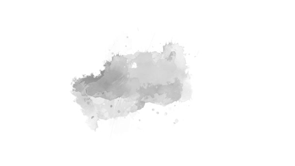 Percikan Transisi Tinta Abstrak Ink Splatter Komposit Cat Air Transisi — Stok Video