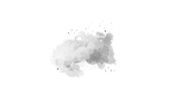 Tinta Gotas Efecto Animación Transición Pincelada Tinta Salpicadura Tinta Blot — Vídeo de stock