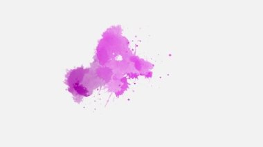 Mürekkep birleşik etki yapıyor. Beyaz Arkaplanda Mürekkep Düşüren Geçiş. Mürekkep geçiş animasyonunu dağıtır. Mürekkep fırçası darbesi değişimi. Mürekkep sıçraması. Soyut mürekkep lekesi, sıçrama, sıvı sanat, kaplama, alfa matte bileşimi.