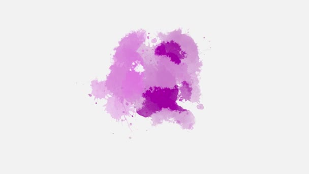 Ink Drops Fluid Splash Ink Splatters Transition Animation Ink Brush — Stock Video