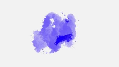 Beyaz arka planda mürekkep lekesi yayılıyor. Mürekkep sıçrama etkisi. suluboya siyah mürekkep karışımı. Soyut mürekkep sıçrama değişimi. mürekkep fırçası darbesi, sıvı sanat arka planı, üst üste, alfa mat bileşimi.