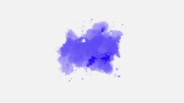 Beyaz arka planda mürekkep lekesi yayılıyor. Mürekkep sıçrama etkisi. suluboya siyah mürekkep karışımı. Soyut mürekkep sıçrama değişimi. mürekkep fırçası darbesi, sıvı sanat arka planı, üst üste, alfa mat bileşimi.