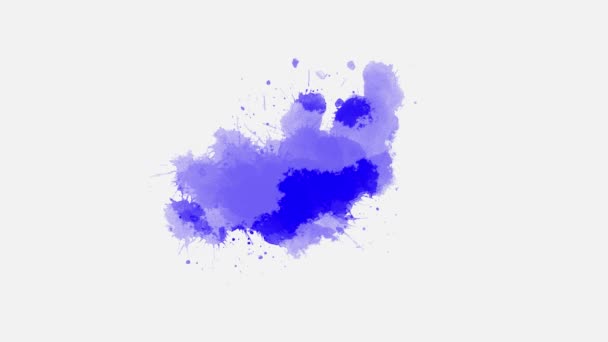 Tinta Transição Respingo Blot Espalhando Animação Efeito Transição Pincel Tinta — Vídeo de Stock